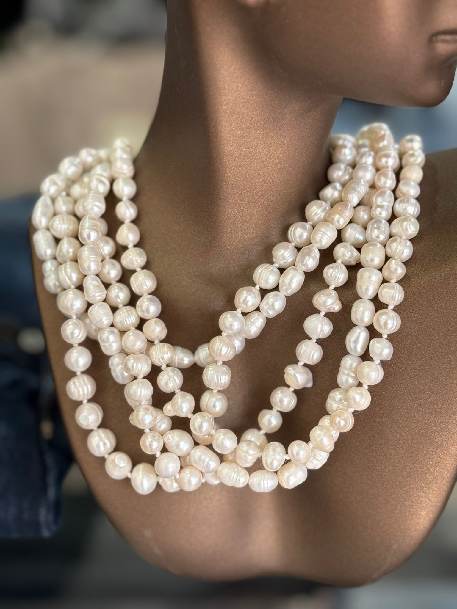 שרשרת פנינים אמיתיות