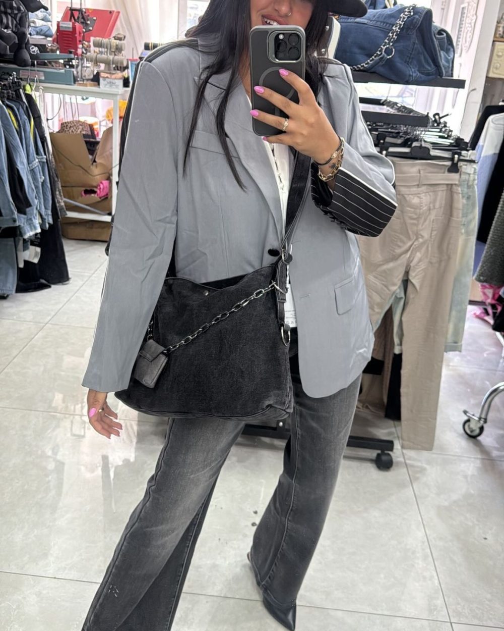 תיק ג׳ינס שרשרת נרתיק